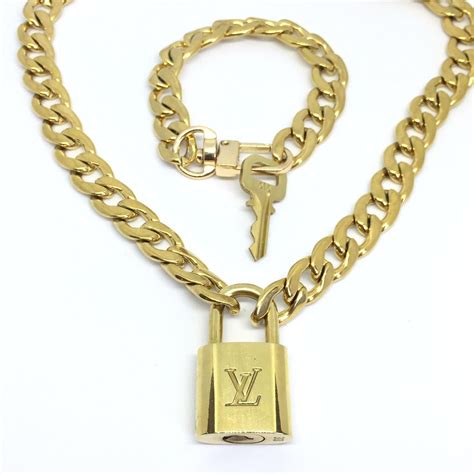 louis vuitton gold chains|louis vuitton cuban chain.